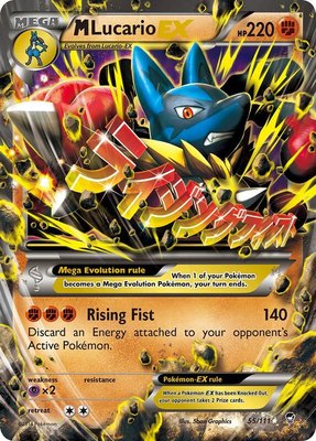 M Lucario EX, XY - Furious Fists