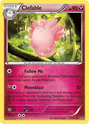 Clefable, XY - Furious Fists