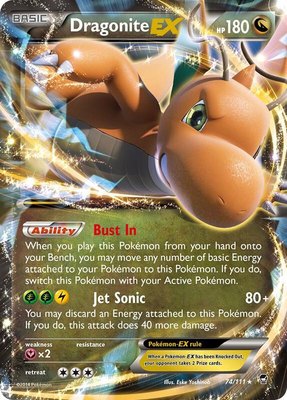 Dragonite EX, XY - Furious Fists