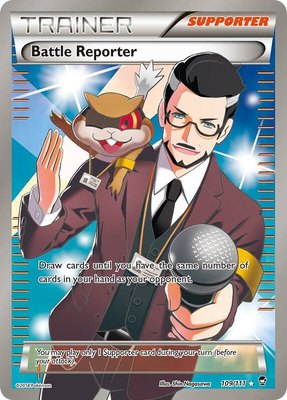 Battle Reporter (109 Full Art), XY - Furious Fists