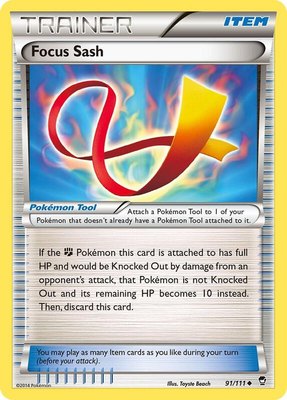 Focus Sash, XY - Furious Fists