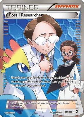 Fossil Researcher (110 Full Art), XY - Furious Fists
