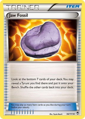 Jaw Fossil, XY - Furious Fists
