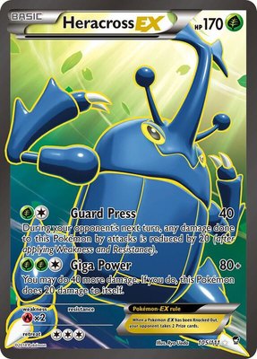 Heracross EX (105 Full Art), XY - Furious Fists