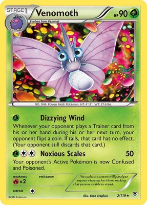 Venomoth, XY - Phantom Forces
