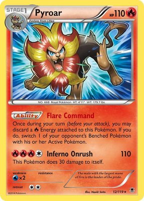 Pyroar, XY - Phantom Forces