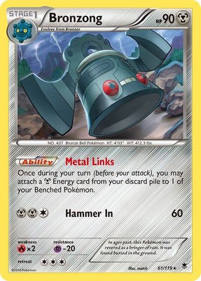 Bronzong, XY - Phantom Forces