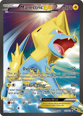 Manectric EX (113 Full Art), XY - Phantom Forces