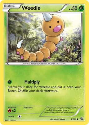 Weedle, XY - Primal Clash