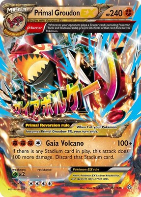 Primal Groudon EX (Omega), XY - Primal Clash