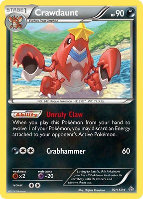 Crawdaunt, XY - Primal Clash