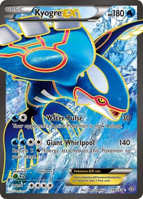Kyogre EX (148 Full Art), XY - Primal Clash
