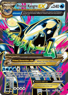 Primal Kyogre EX (Alpha Full Art), XY - Primal Clash