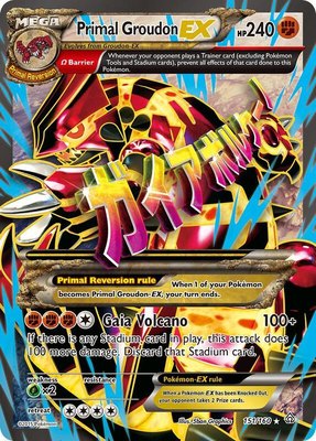 Primal Groudon EX (Omega Full Art), XY - Primal Clash