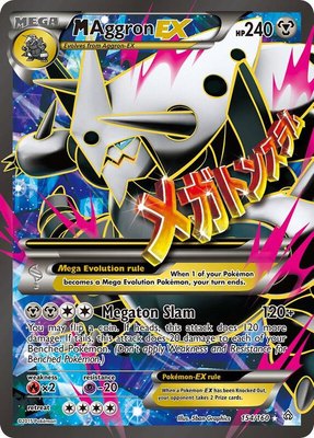 M Aggron EX (154 Full Art), XY - Primal Clash