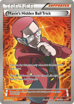 Maxie's Hidden Ball Trick (158 Full Art), XY - Primal Clash
