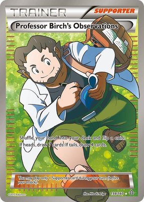Professor Birch's Observations (159 Full Art), XY - Primal Clash