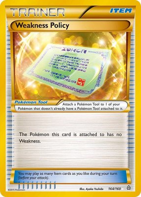 Weakness Policy (164 Secret Rare), XY - Primal Clash