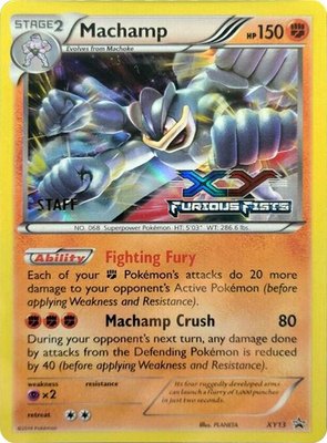 Machamp (Prerelease) [Staff], XY Promos