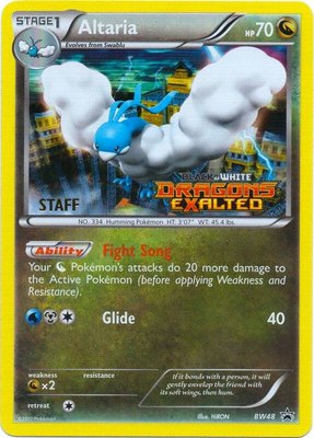 Altaria (Prerelease) [Staff], Black and White Promos