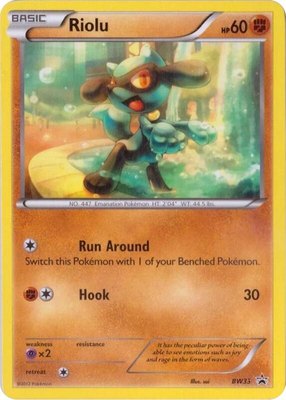 Riolu, Black and White Promos
