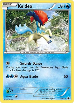 Keldeo, Black and White Promos