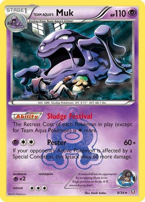Team Aqua's Muk, Double Crisis