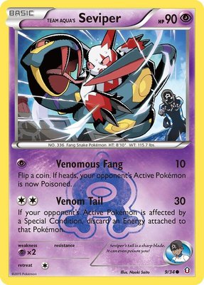 Team Aqua's Seviper, Double Crisis