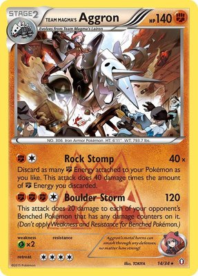 Team Magma's Aggron, Double Crisis