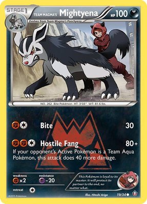 Team Magma's Mightyena, Double Crisis