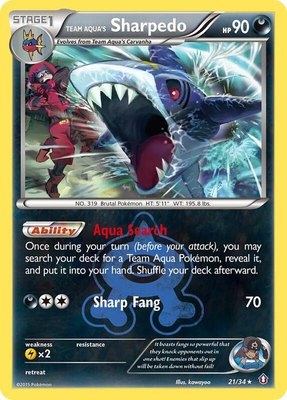Team Aqua's Sharpedo, Double Crisis