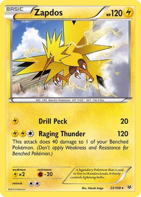 Zapdos, XY - Roaring Skies