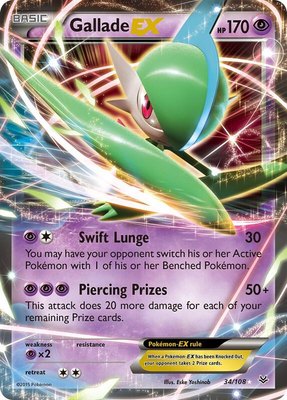 Gallade EX, XY - Roaring Skies