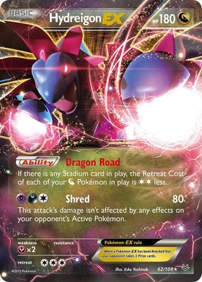 Hydreigon EX, XY - Roaring Skies