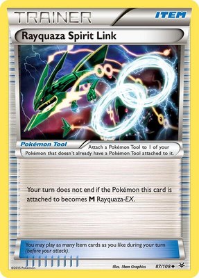 Rayquaza Spirit Link, XY - Roaring Skies