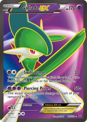 Gallade EX (99 Full Art), XY - Roaring Skies
