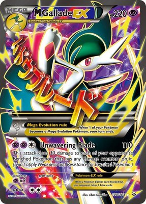 M Gallade EX (100 Full Art), XY - Roaring Skies