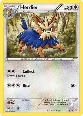 Herdier, BW Trainer Kit: Excadrill & Zoroark