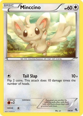 Minccino (#19), BW Trainer Kit: Excadrill & Zoroark