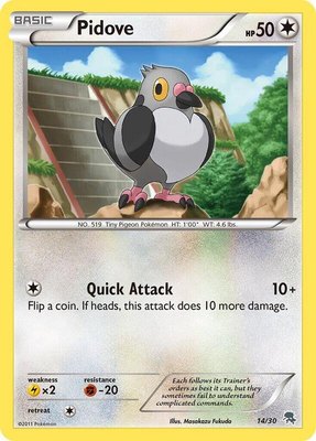 Pidove (#14), BW Trainer Kit: Excadrill & Zoroark