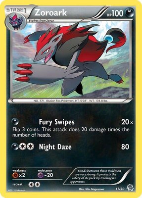 Zoroark (#17 Non-Holo), BW Trainer Kit: Excadrill & Zoroark