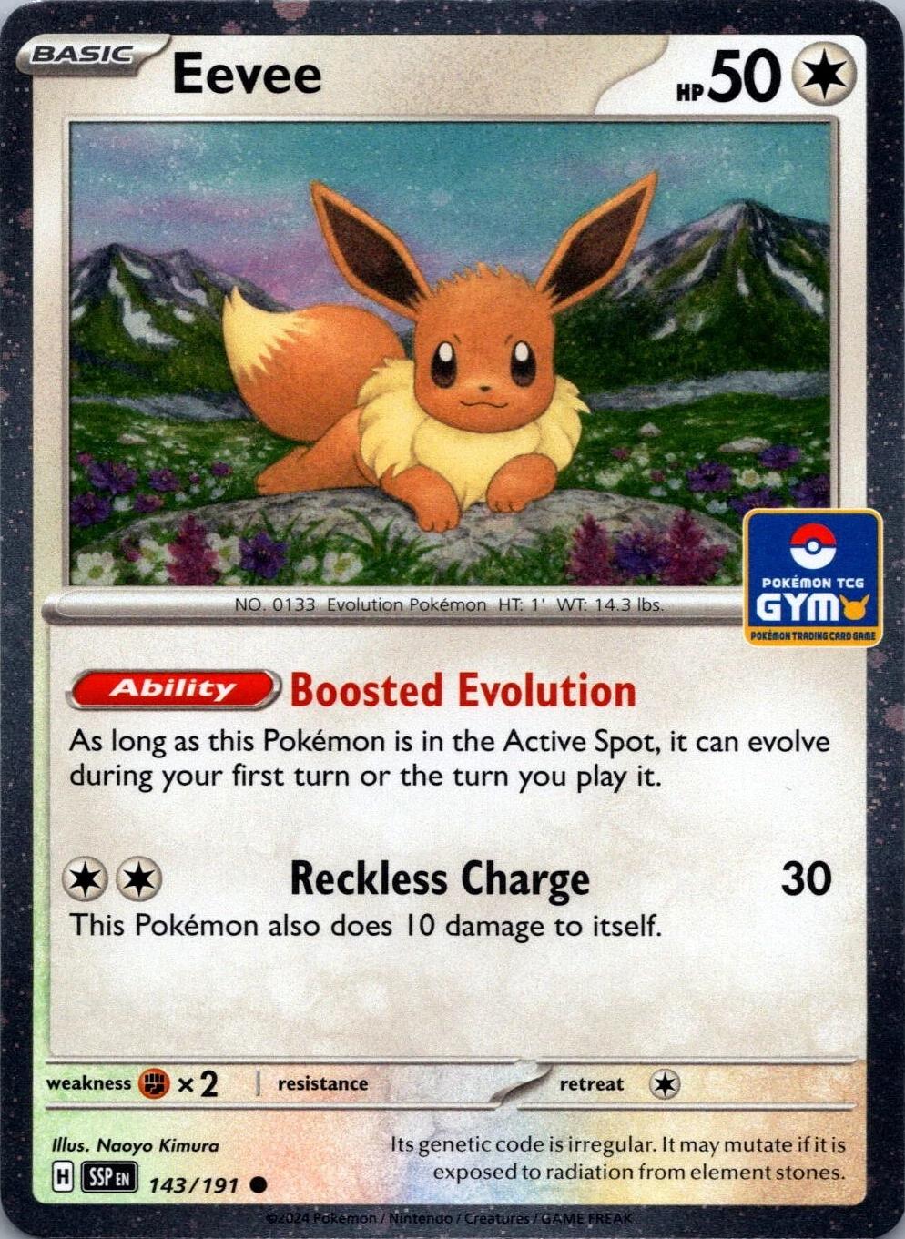 Eevee [Gym Stamp], Surging Sparks
