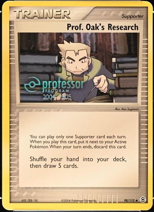 Professor Oak's Research [Professor Program], EX FireRed & LeafGreen