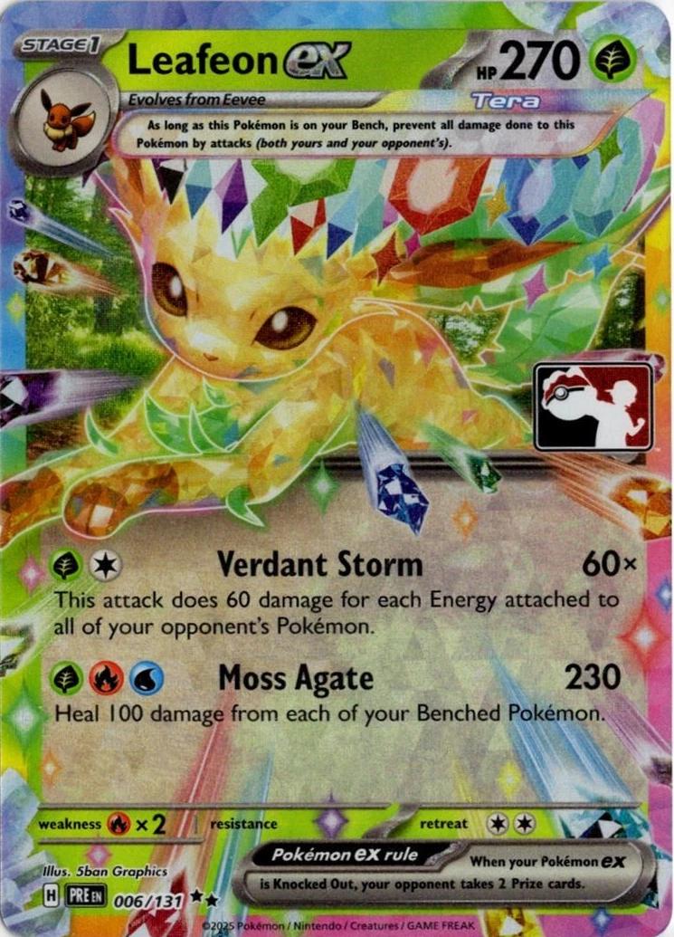 Leafeon Ex [Prize Pack Series 7], Prismatic Evolutions