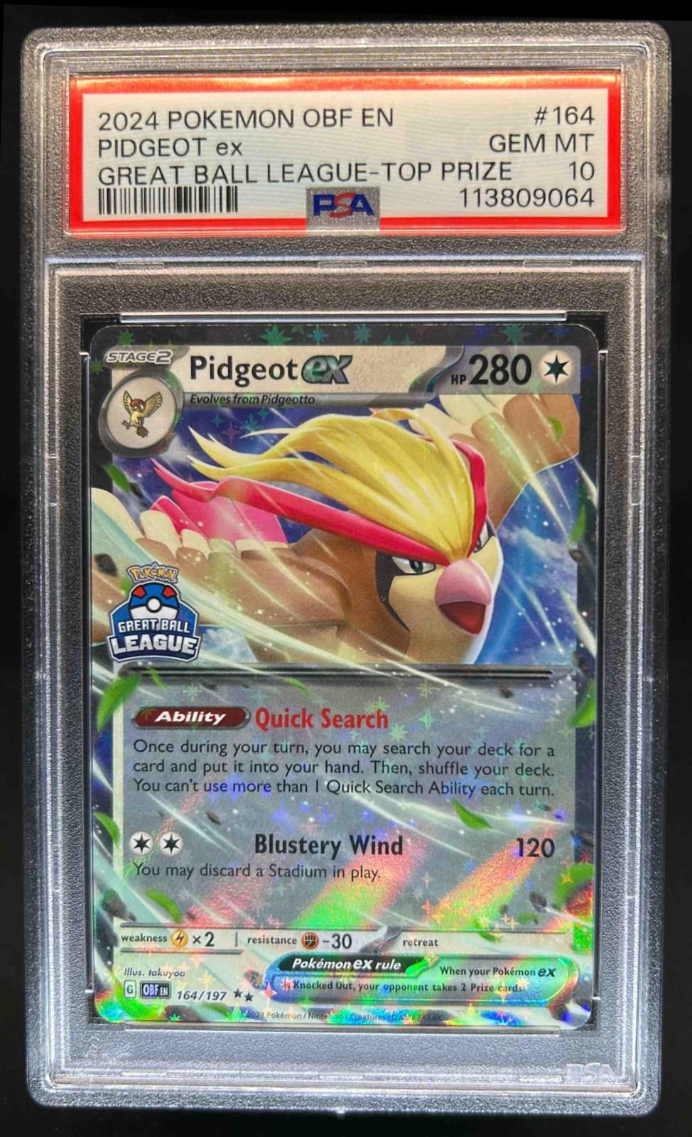 Pidgeot Ex [Great Ball League - Top Prize], Obsidian Flames