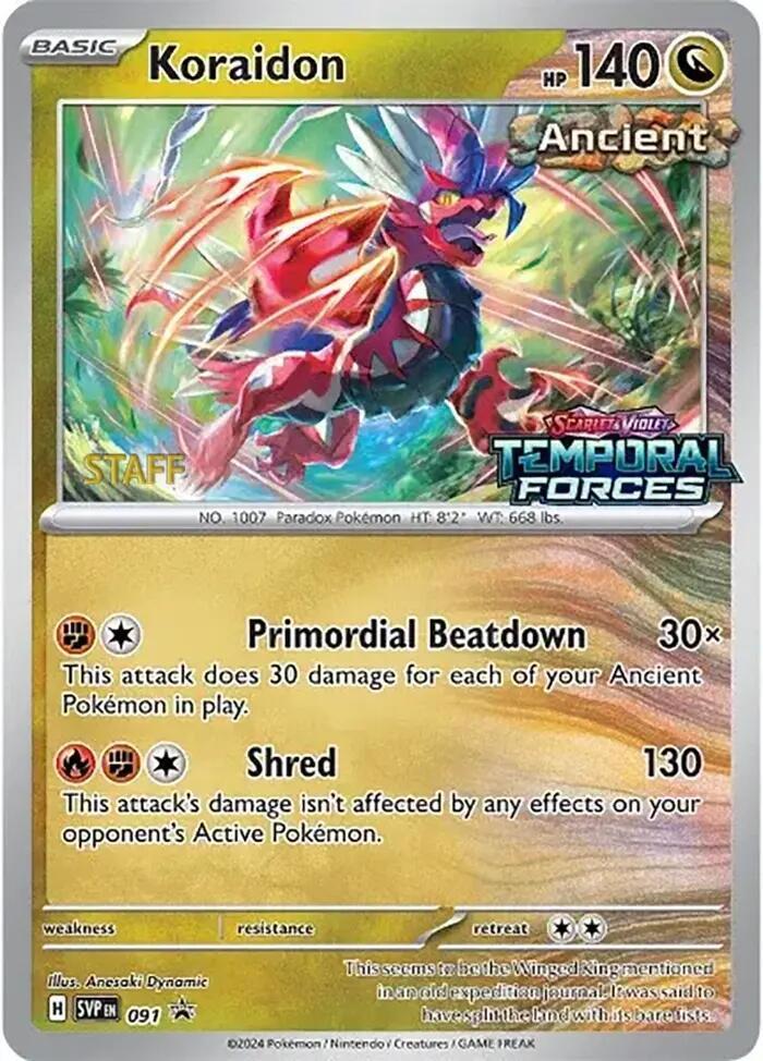 Koraidon [Prerelease Staff], Temporal Forces