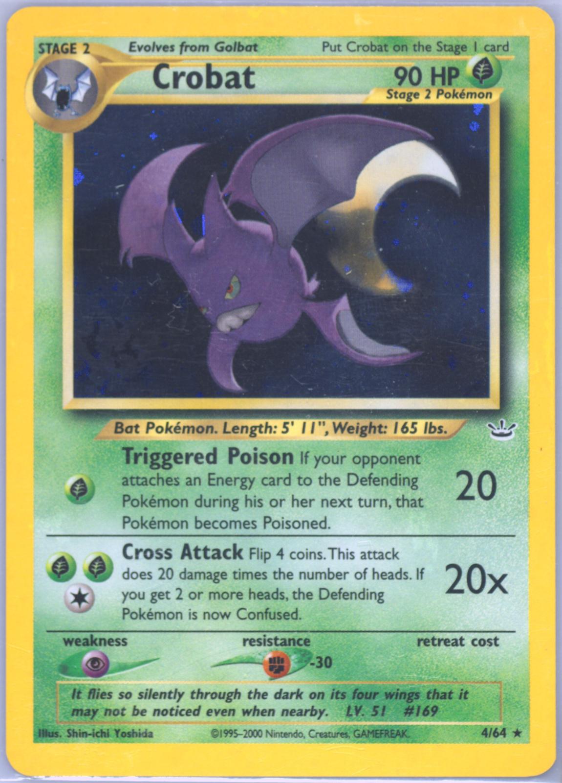 Crobat [Double Holo Error], Neo Revelation