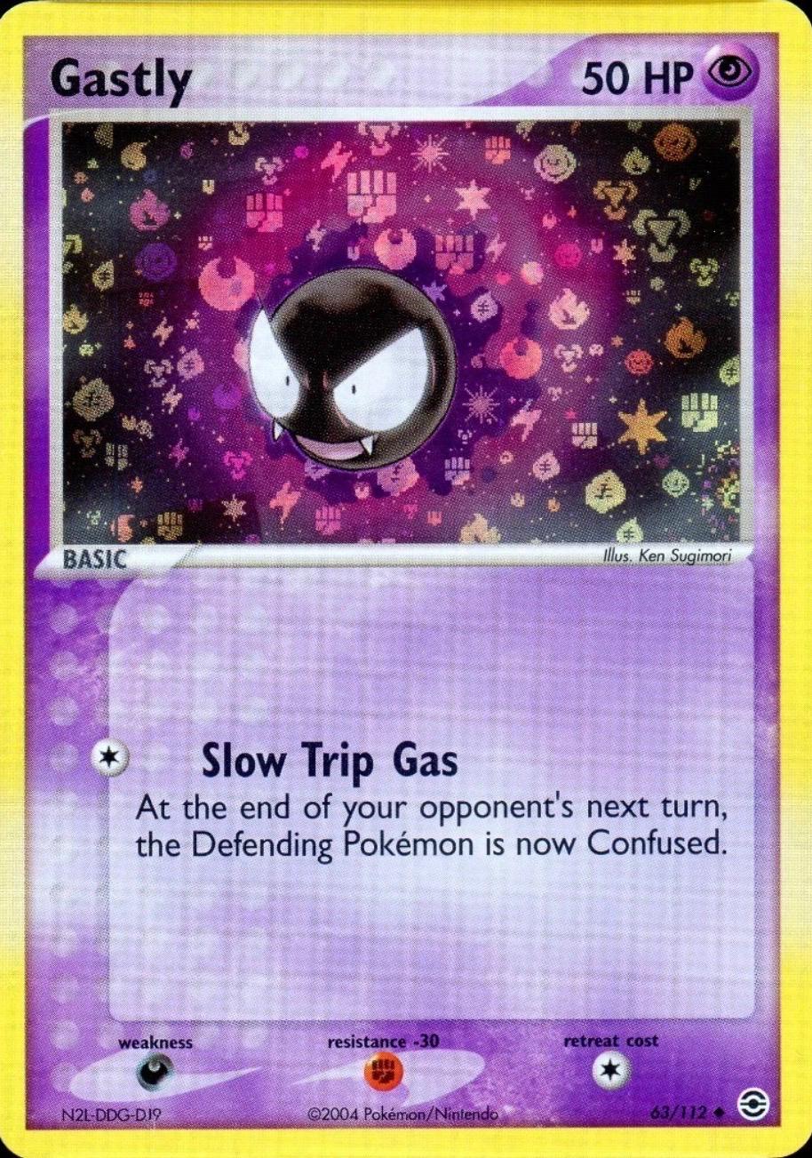 Gastly [Rarity Error Reverse Holo], EX FireRed & LeafGreen