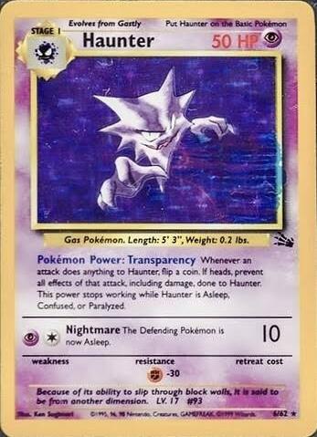 Haunter [Stain Error], Fossil