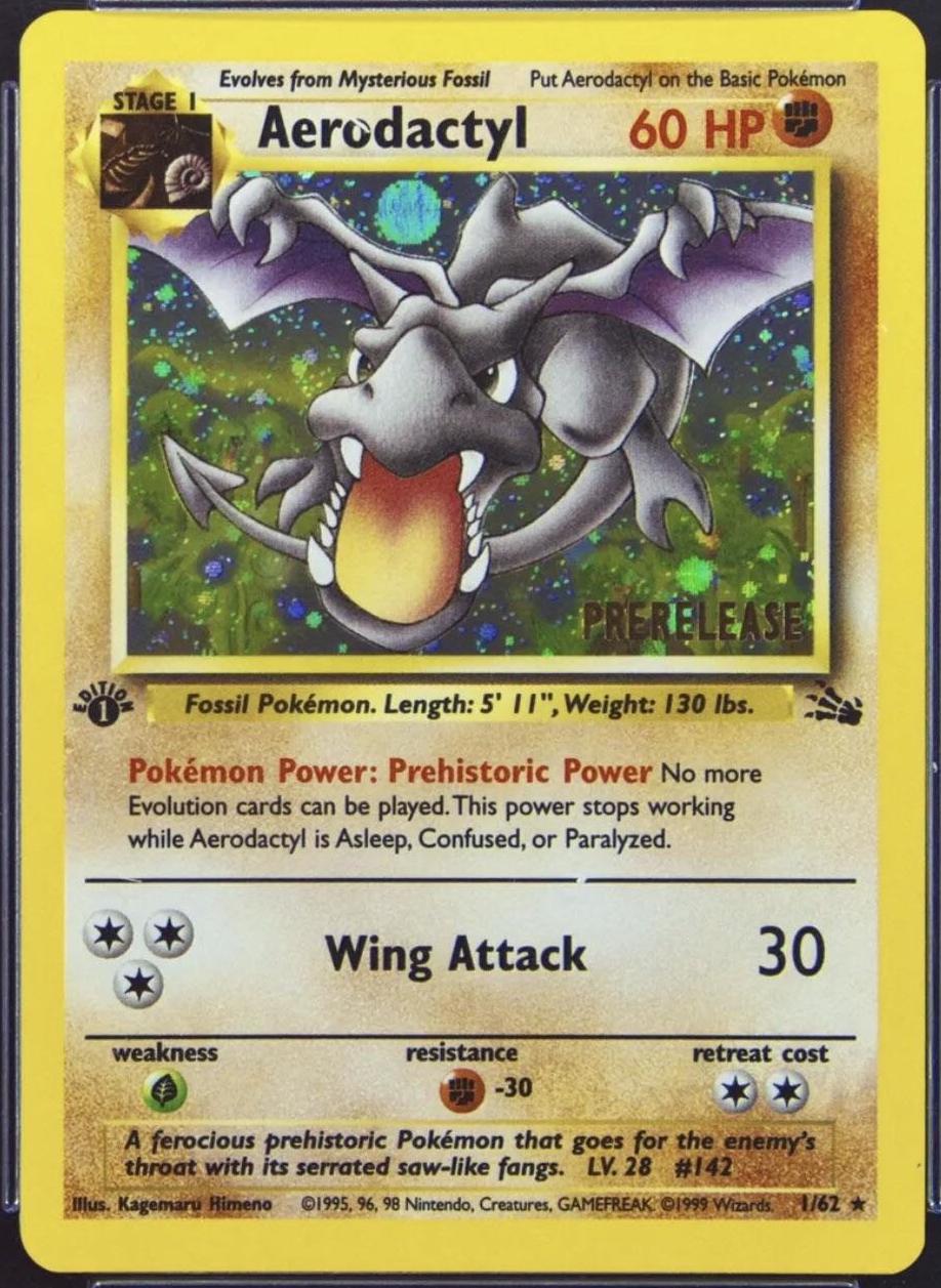 Aerodactyl [Prerelease 1st Edition Cosmos], Fossil